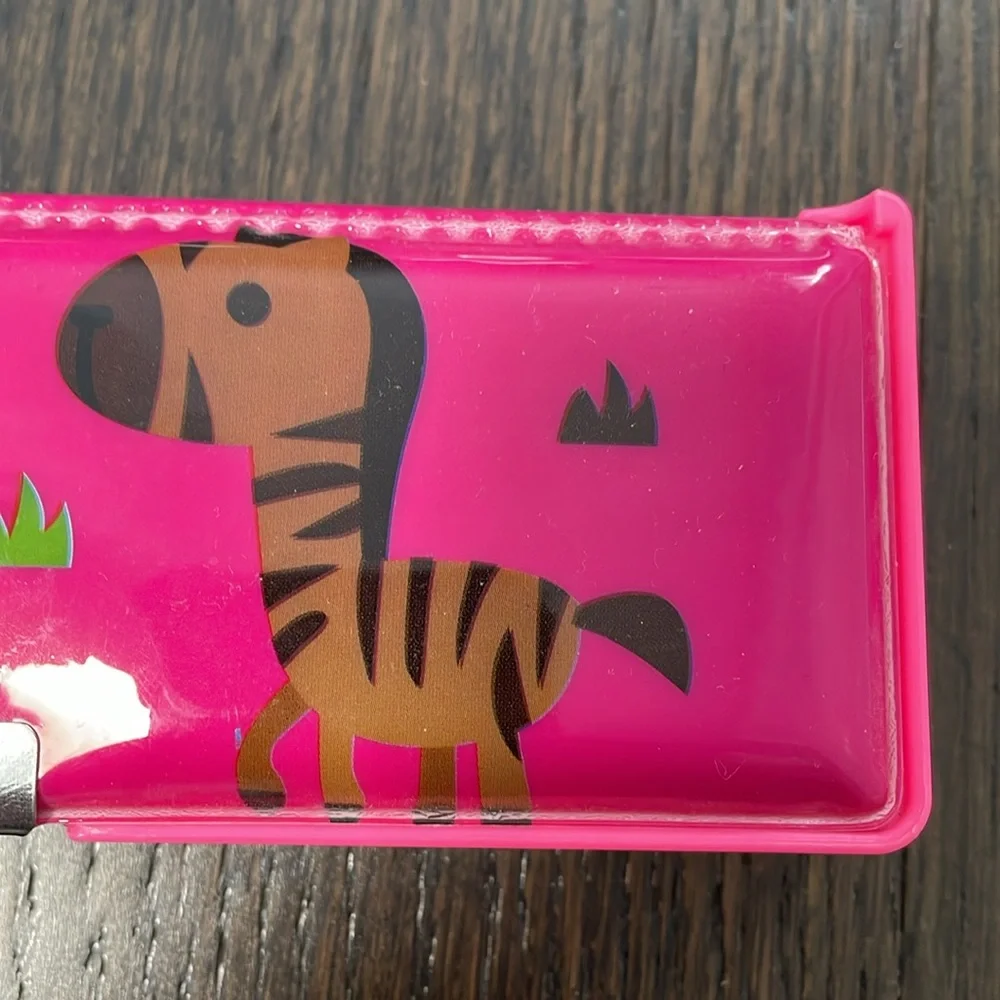 Pink Fashion Pencil Case with Zebra Design